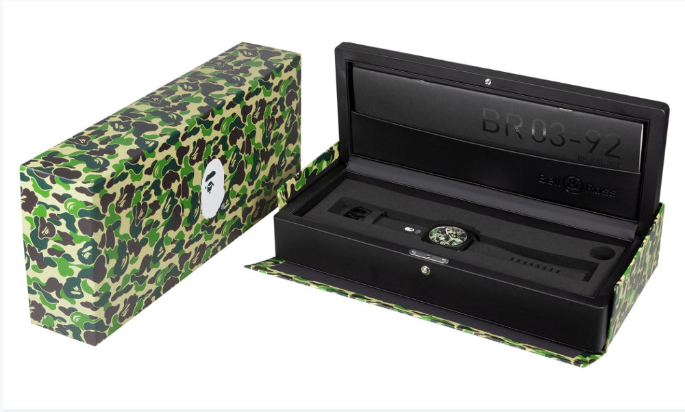 jam tangan bell & rose x bape